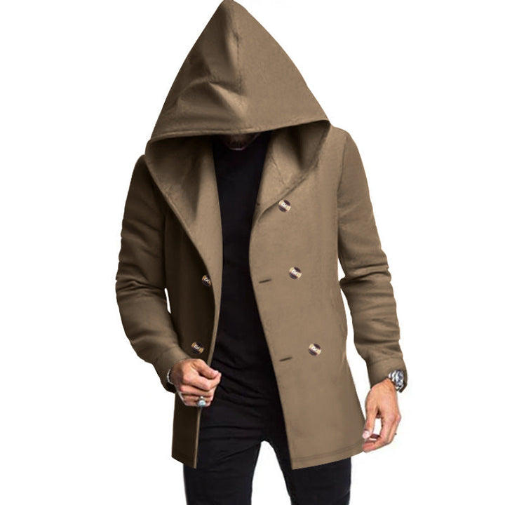 Men's Tweed Hooded Coat
