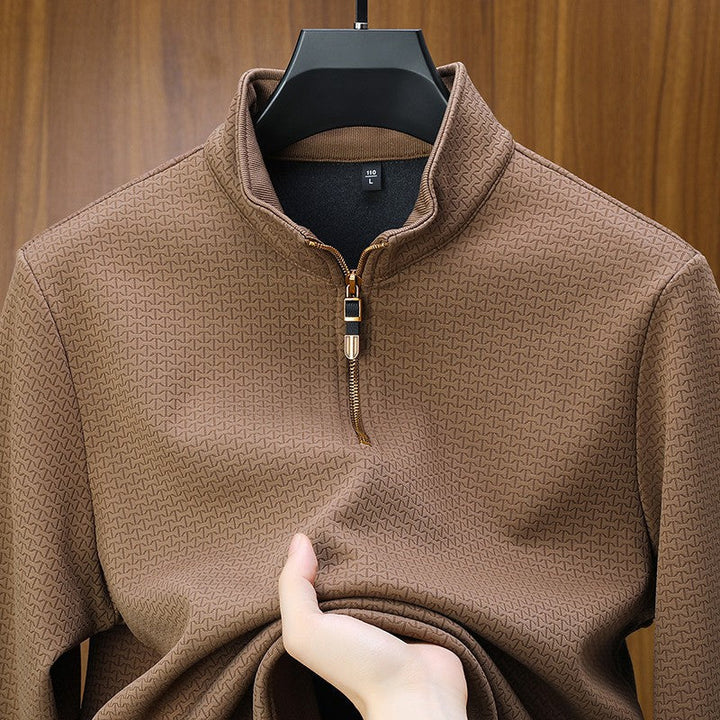 Men's Silk Quarter Zip PUllover