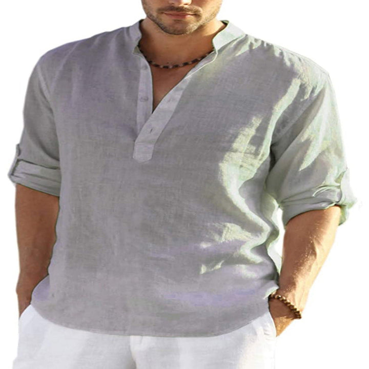 Men's Stand Collar Shirt