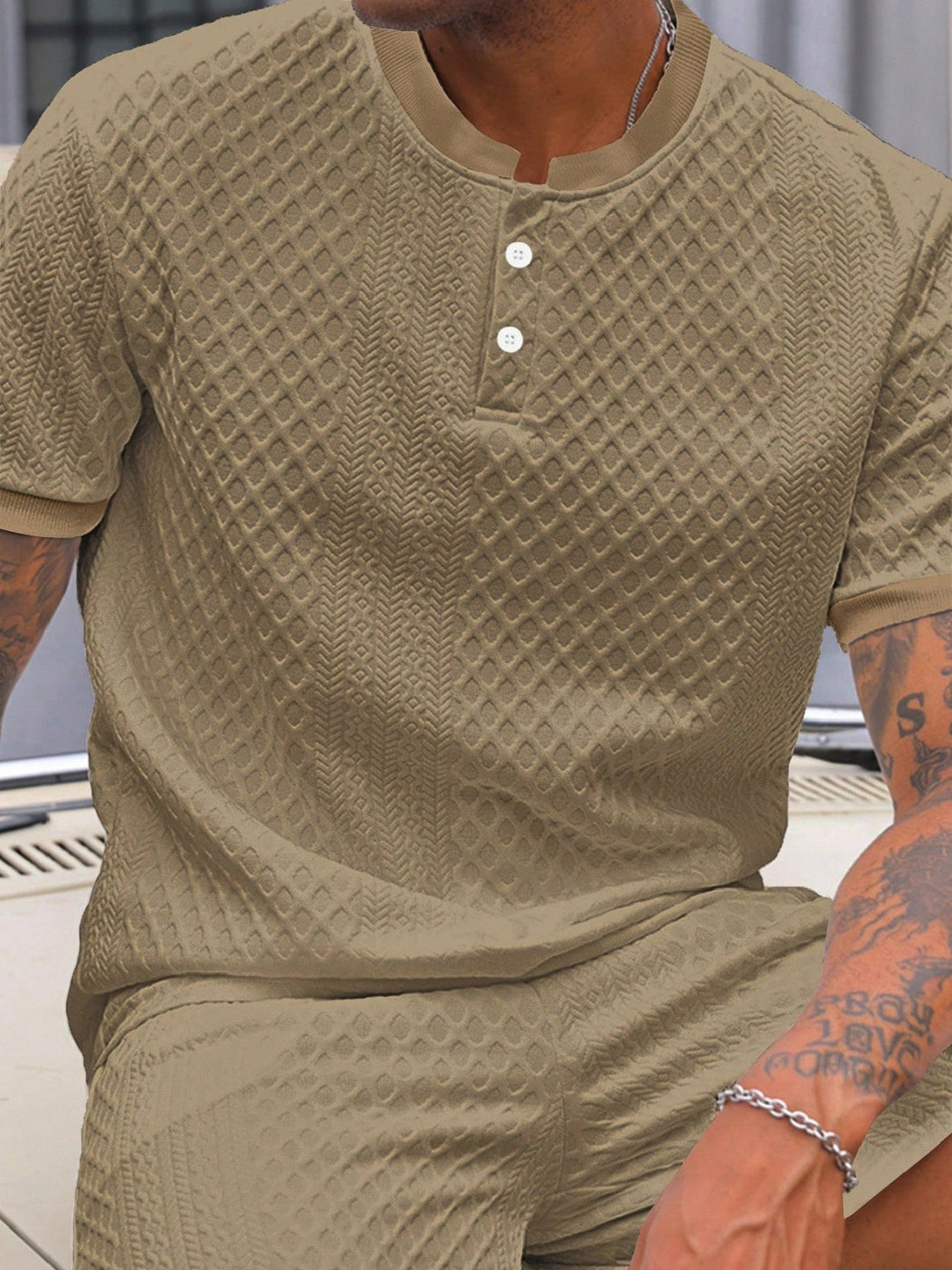 Men's Stand Collar Polo Shirt