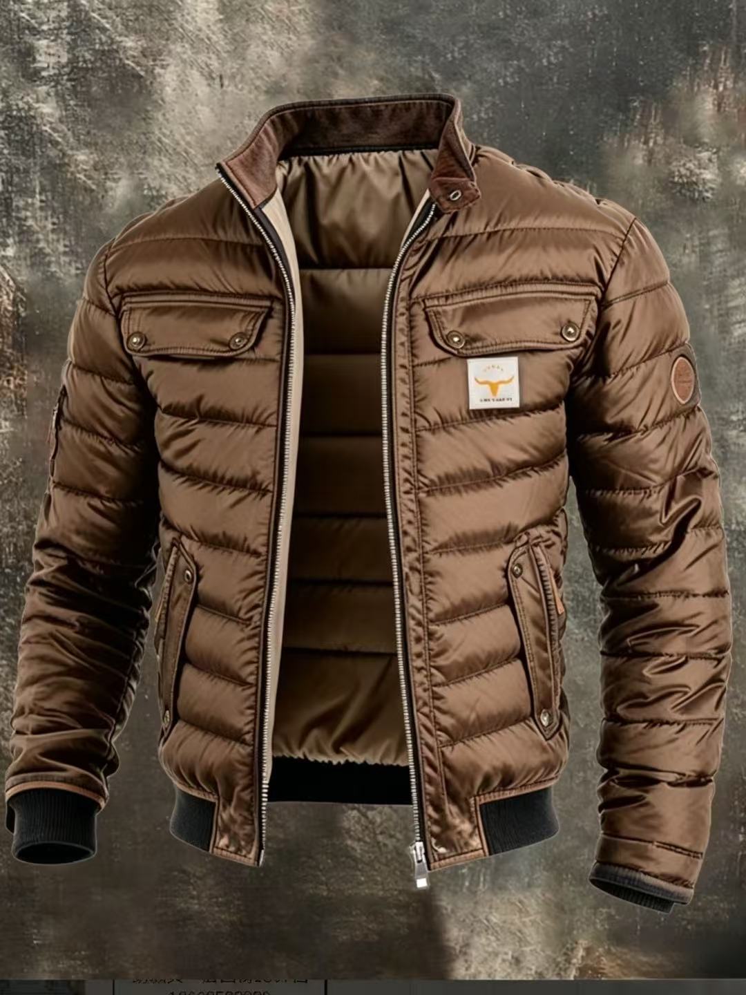 Men's Vintage Stand Collar Jacket