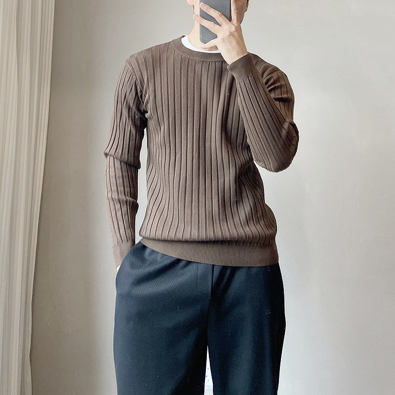 Men's Round Neck Knit Sweater