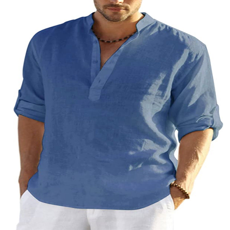 Men's Stand Collar Shirt