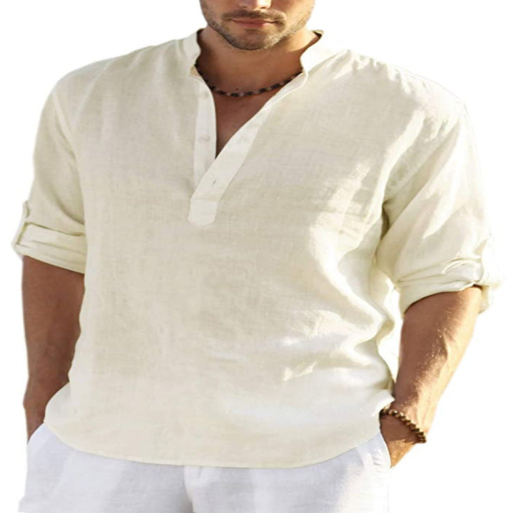 Men's Stand Collar Shirt