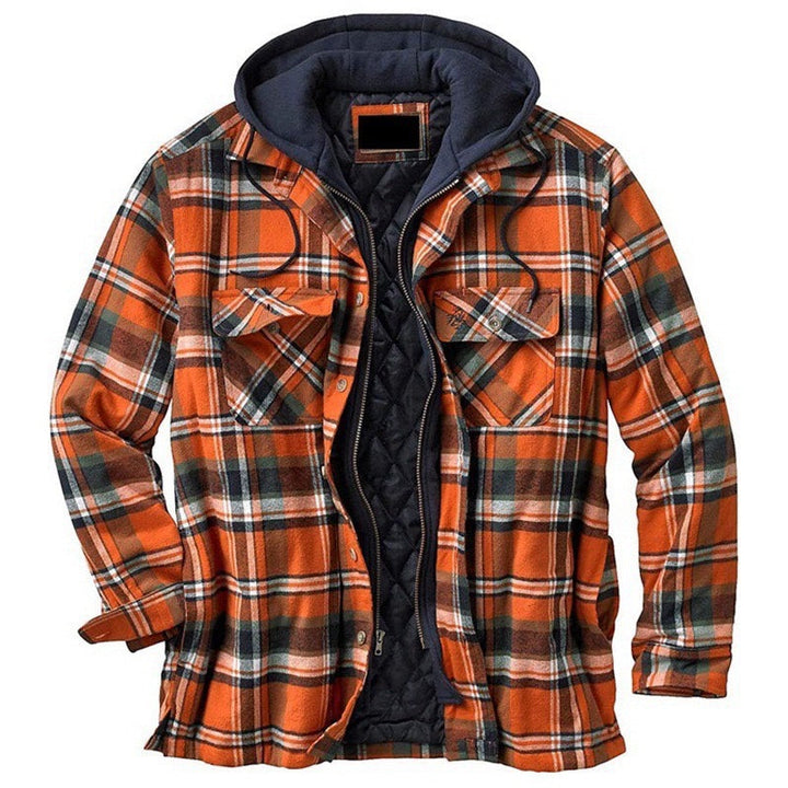 Men's Checkered Patchwork Jacket
