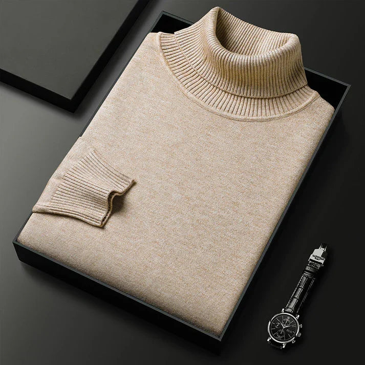 Men's Long Sleeve Turtleneck PUllover