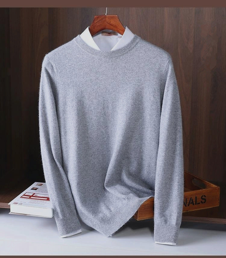 Men's Ribbed Crew Neck Sweater