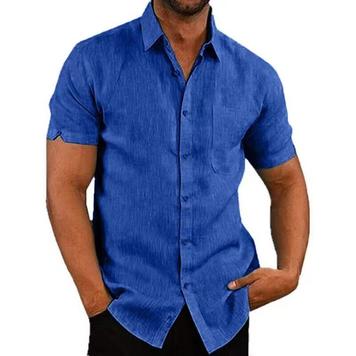Men's Lapel Linen Shirt