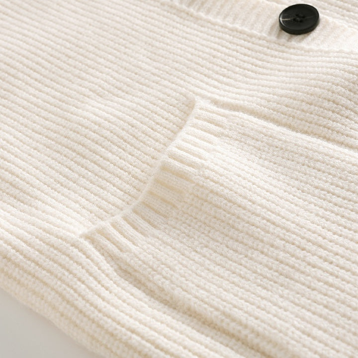 Men's Hooded Textured Cardigan