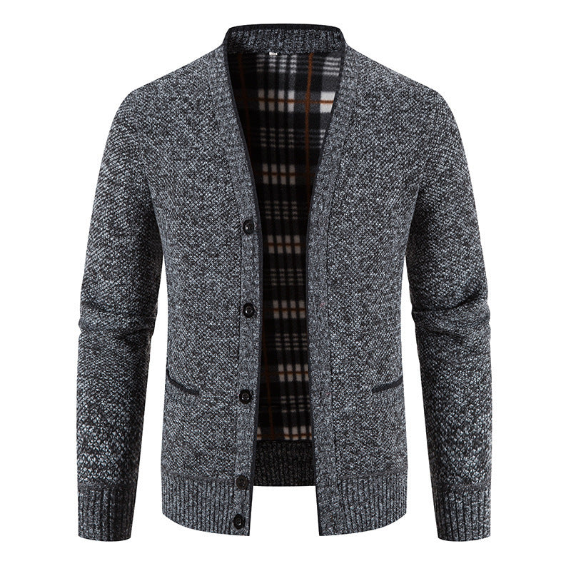 Men's Solid Knit Cardigan
