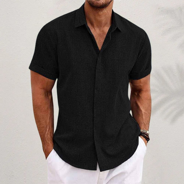 Men's Structured Short Sleeve Shirt