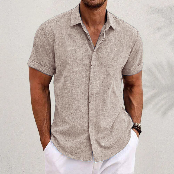 Men's Structured Short Sleeve Shirt