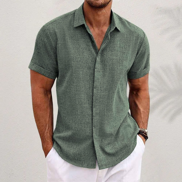 Men's Structured Short Sleeve Shirt