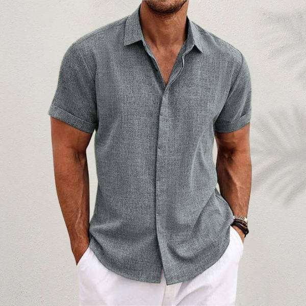 Men's Structured Short Sleeve Shirt