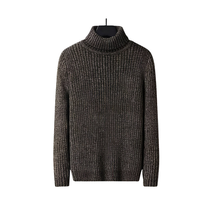 Men's Textured Turtleneck Sweater