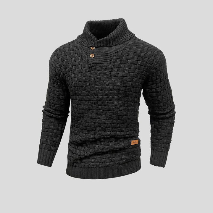 Men's Textured Thermal Sweater