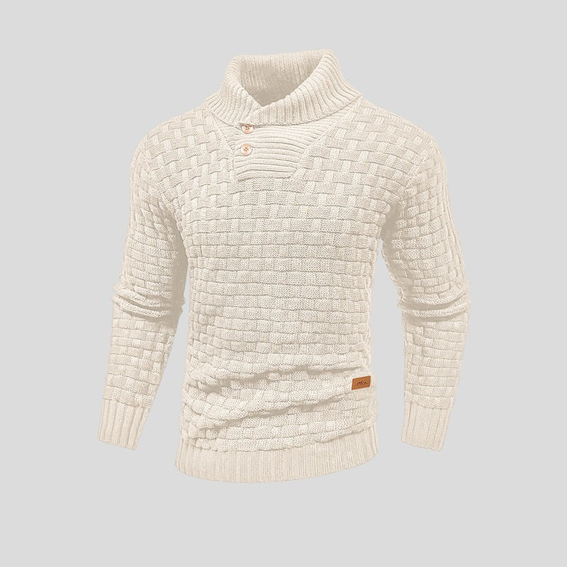 Men's Textured Thermal Sweater