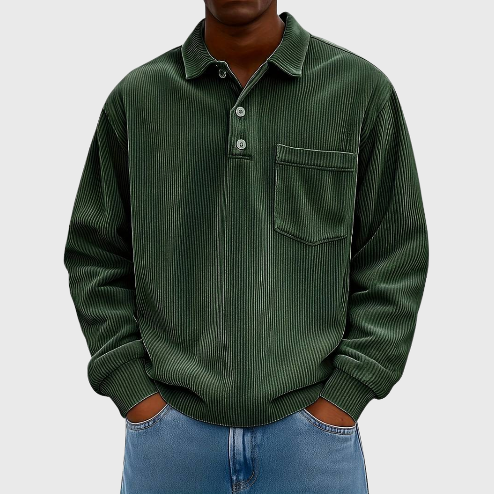 Men's Long Sleeve Corduroy Shirt