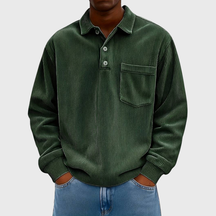 Men's Long Sleeve Corduroy Shirt