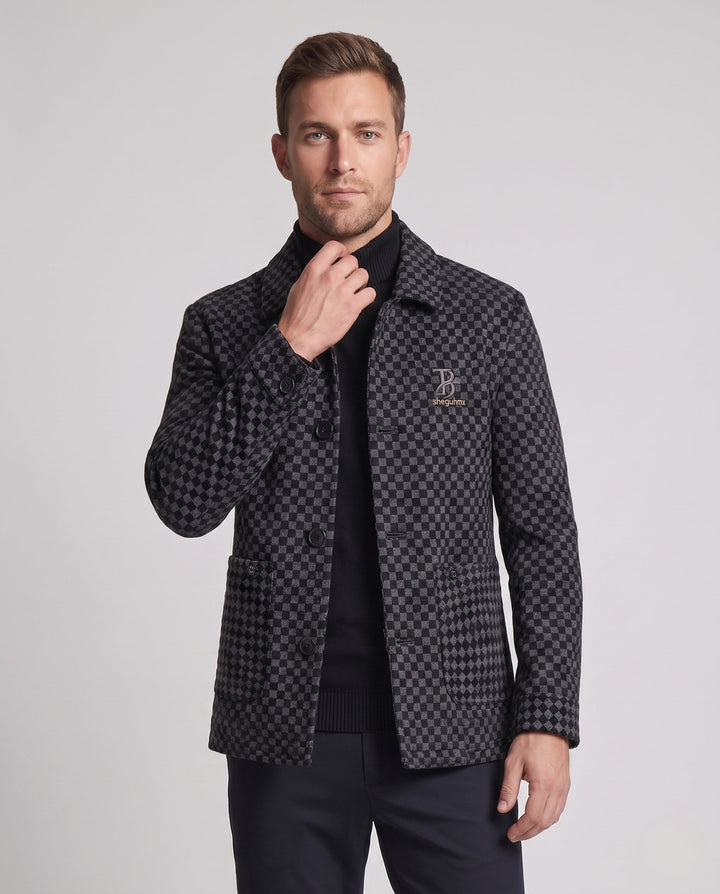Men's Checked Casual Jacket