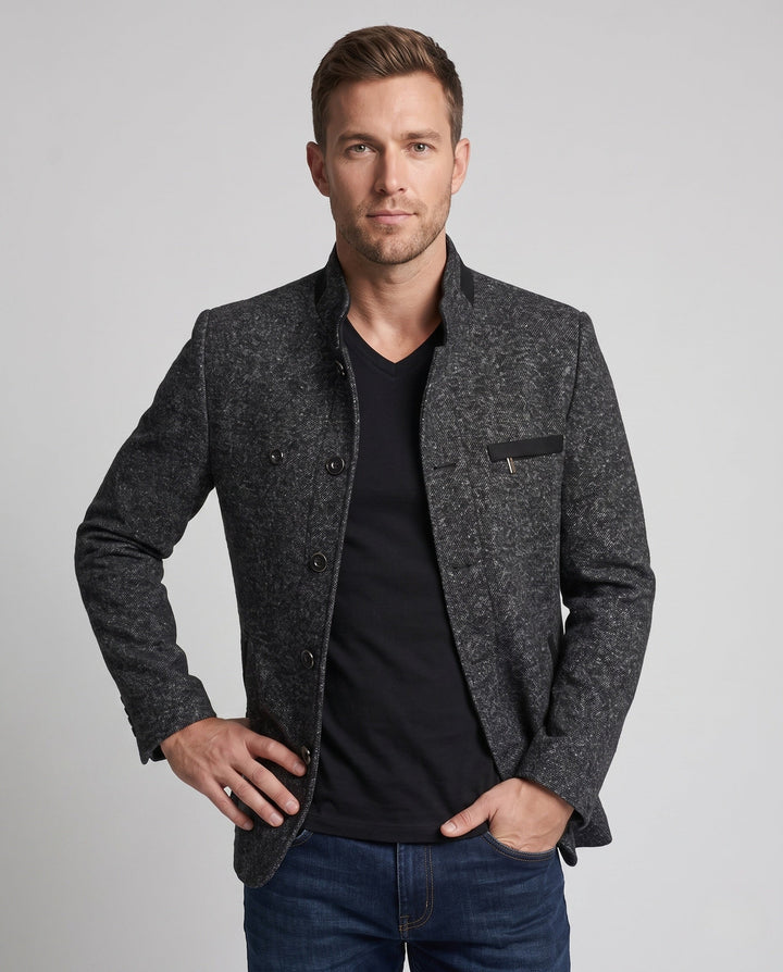 Men's Textured Short Coat