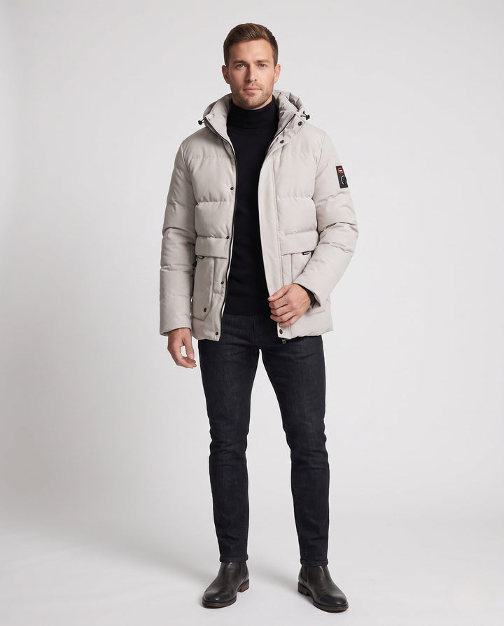 Men's Minimalist Quilted Parka