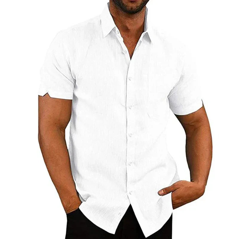 Men's Linen Texture Shirt