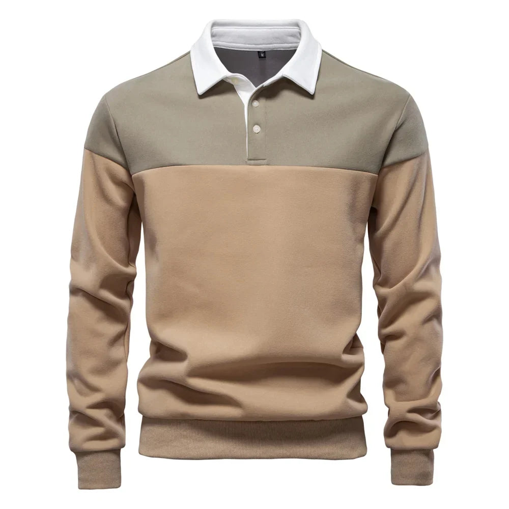 Men's Polo Collar Winter Sweater