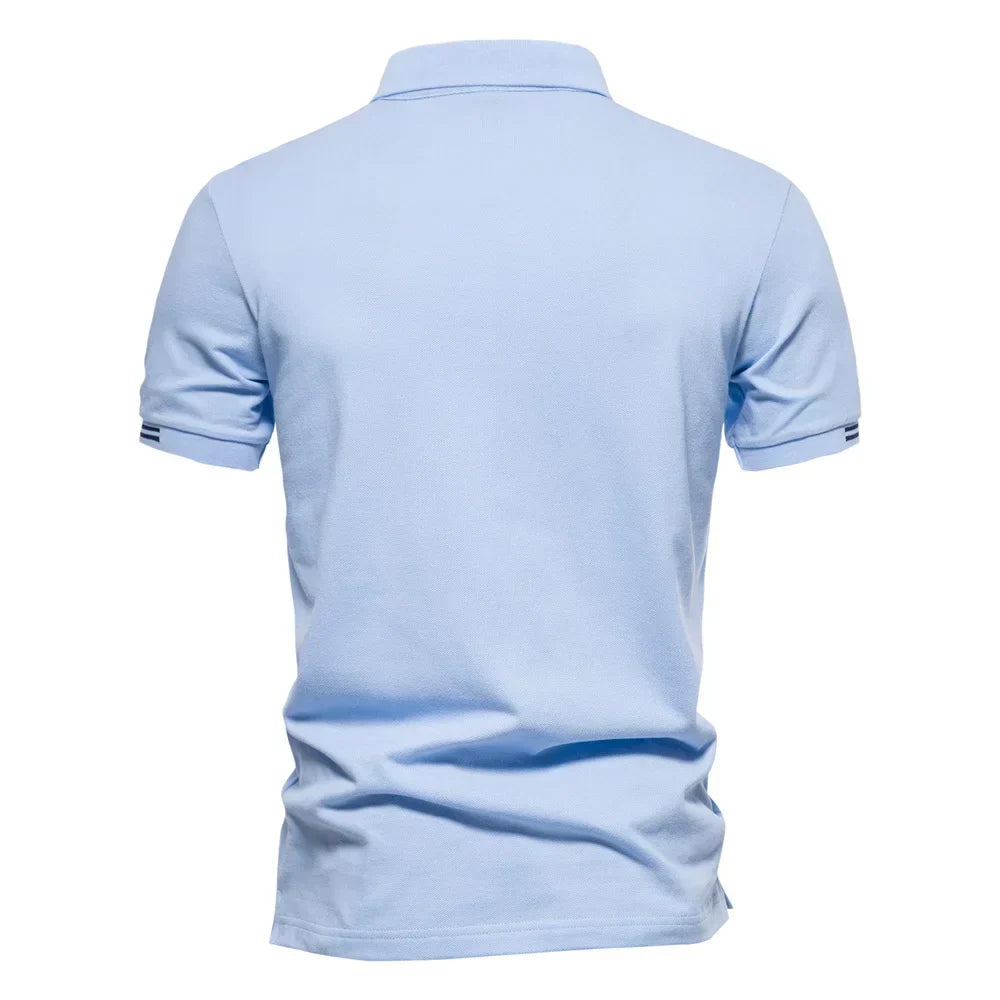 Men's Contrast Pique Polo Shirt