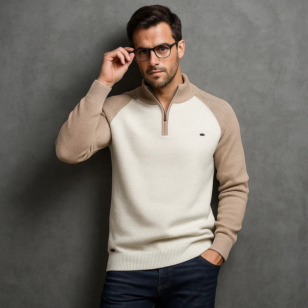 Men's Quarter Zip Sweater