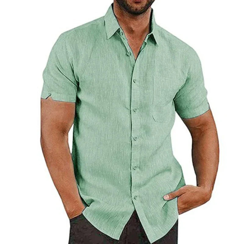 Men's Linen Texture Shirt
