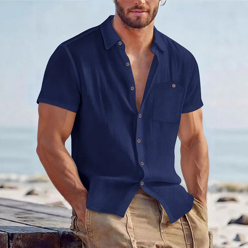 Men's Button-Up Summer Shirt