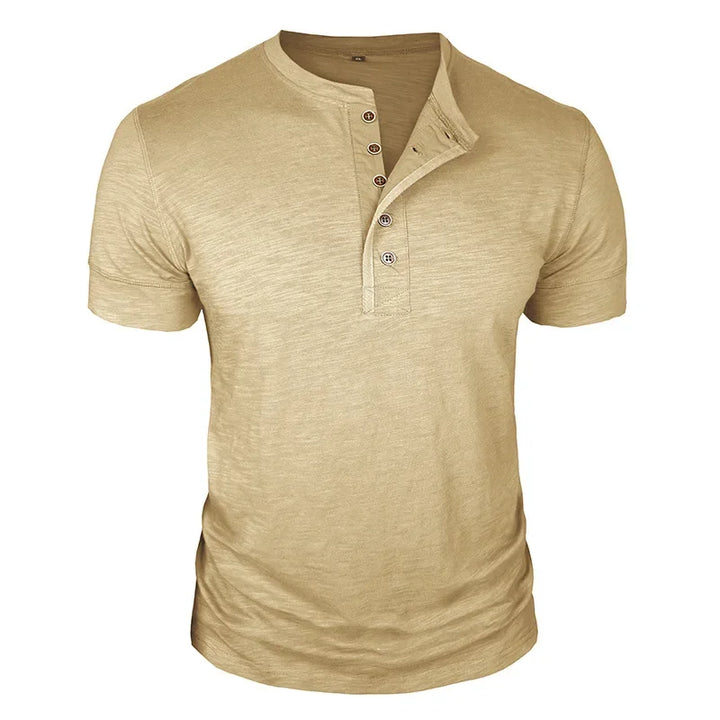 Men's Henley Neck T-Shirt