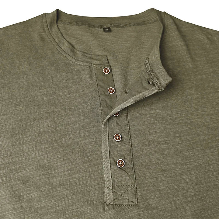 Men's Henley Neck T-Shirt