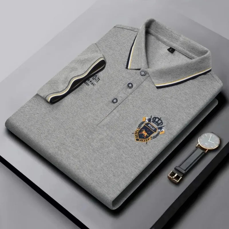 Men's Classic Embroidered Polo Shirt