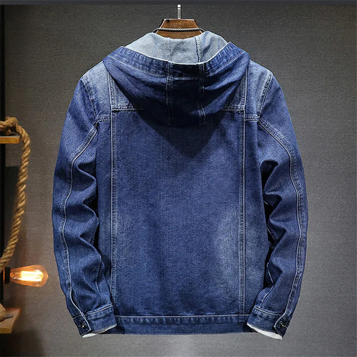 Retro Denim Hoodie