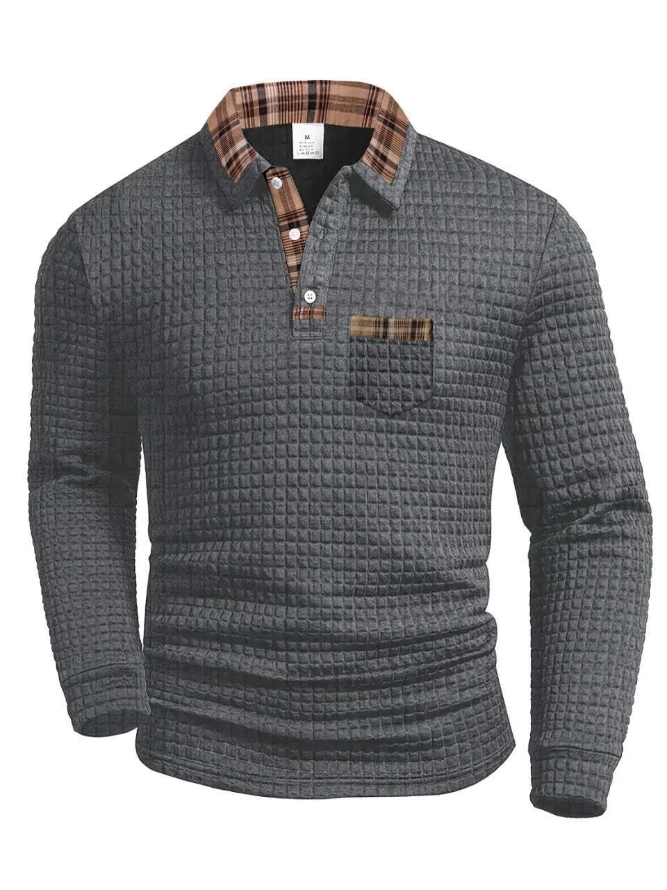 Men's Textured Polo Shirt