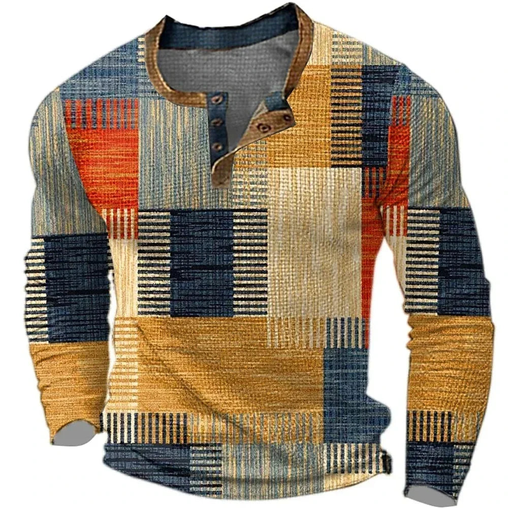 Men's Colourful Long Sleeve Shirt