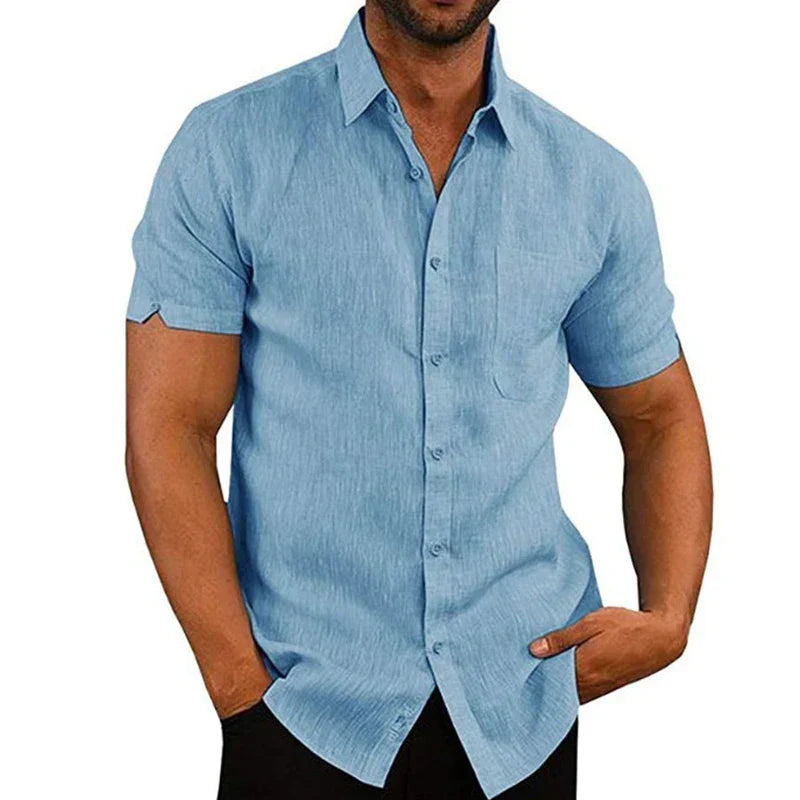 Men's Linen Texture Shirt
