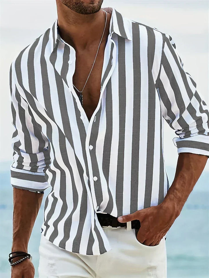 Men's Striped Summer Shirt