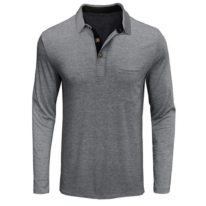 Men's Classic Long Sleeve Polo Shirt
