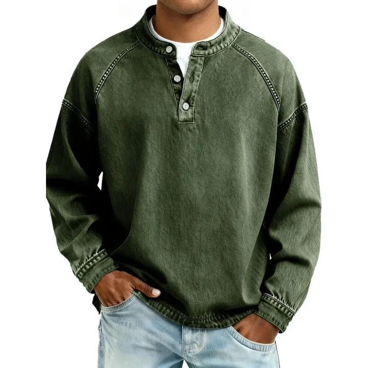 Men's Retro Button Shirt
