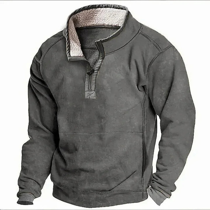 Men's Cozy Winter Zip PUllover
