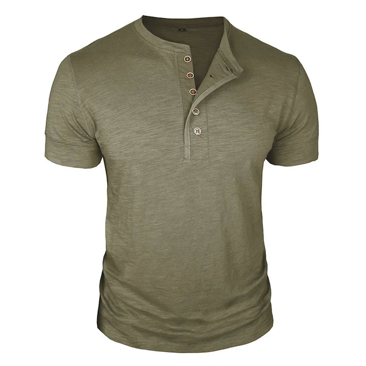 Men's Henley Neck T-Shirt