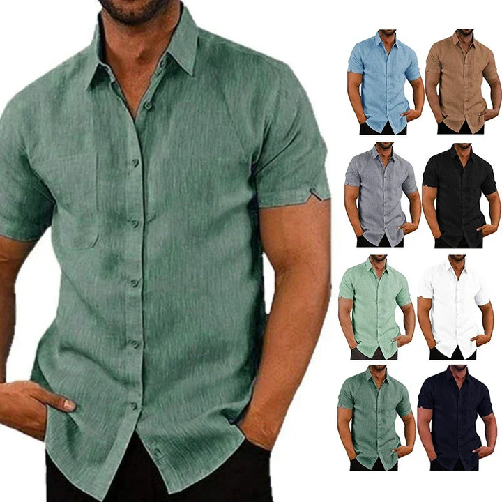 Men's Linen Texture Shirt