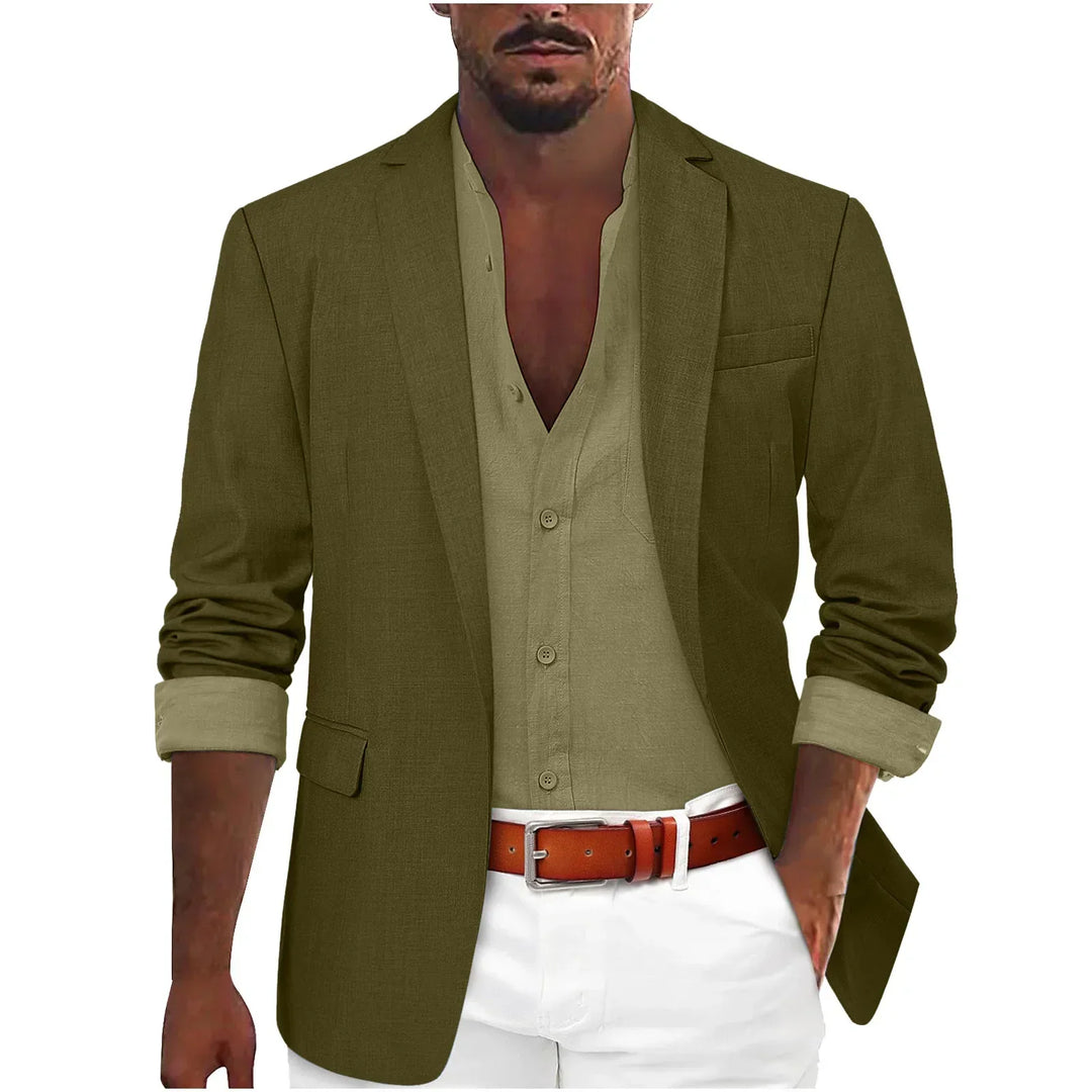 Men's Lightweight Linen Blazer