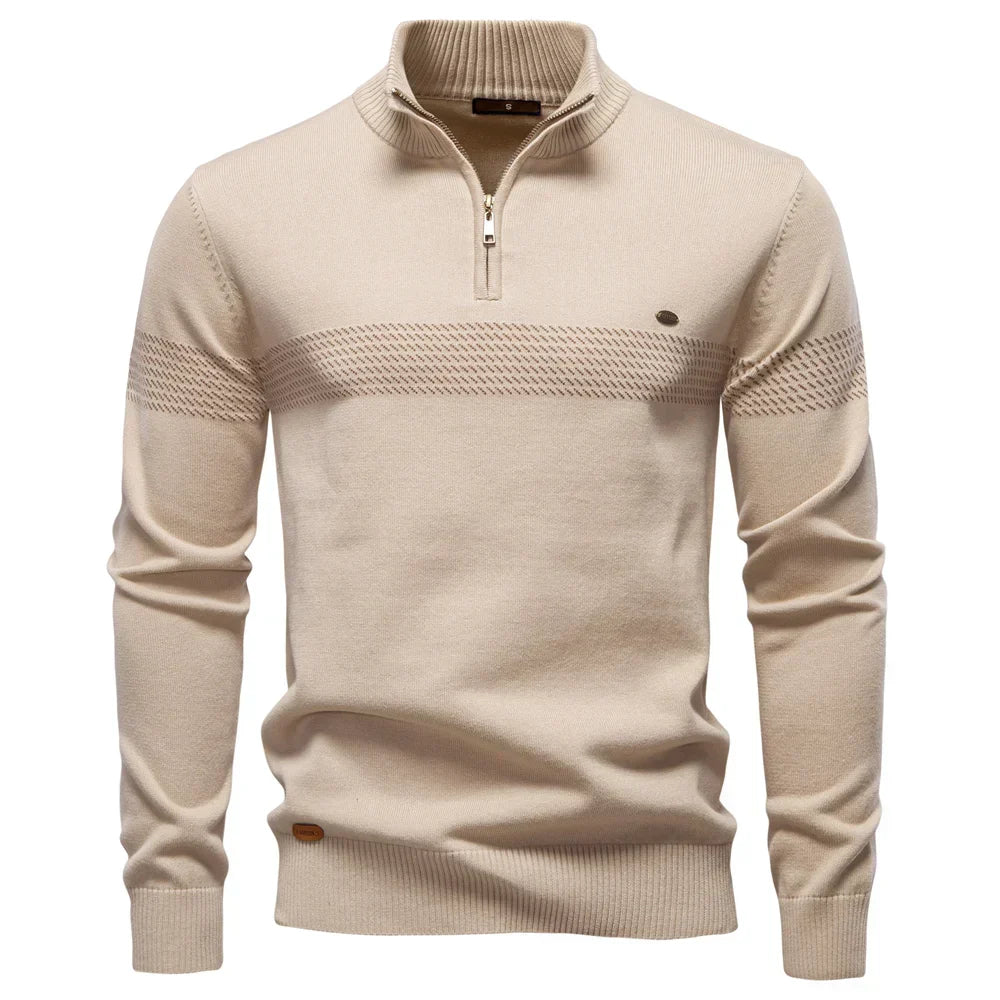 Men's Classic Half-Zip Knit Sweater