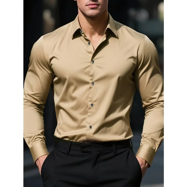 Men's Elastic Business Shirt