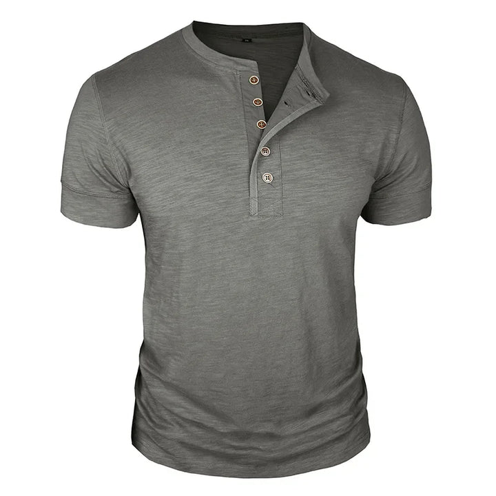 Men's Henley Neck T-Shirt