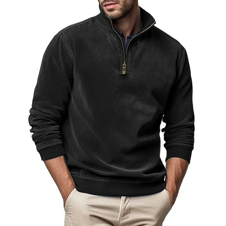 Men's Plush Zip Sweater